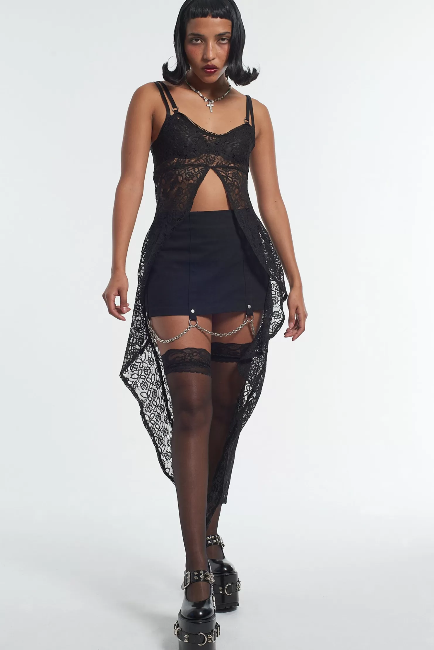 The Ragged Priest Untouched Lace Top-Women T-Shirts & Tops