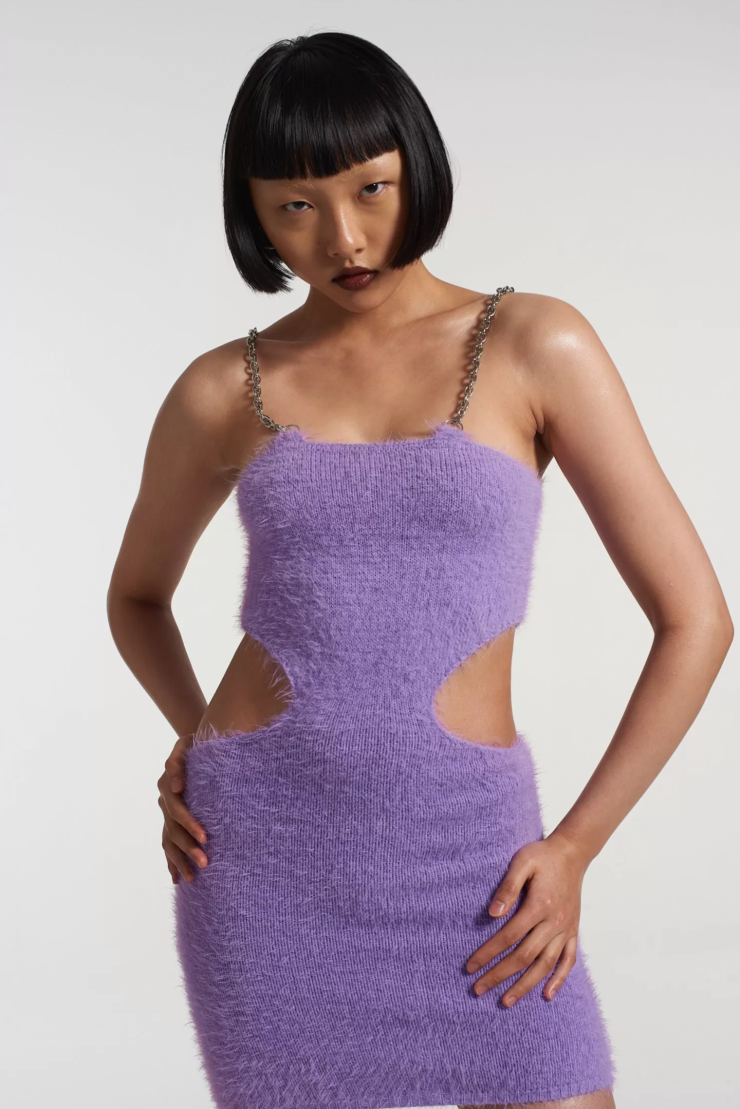 The Ragged Priest Venus Fluffy Mini Dress-Women Dresses