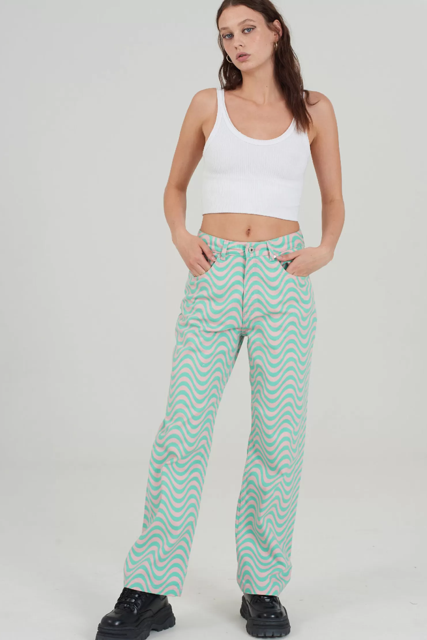 The Ragged Priest Wave Jean - -Women Jeans