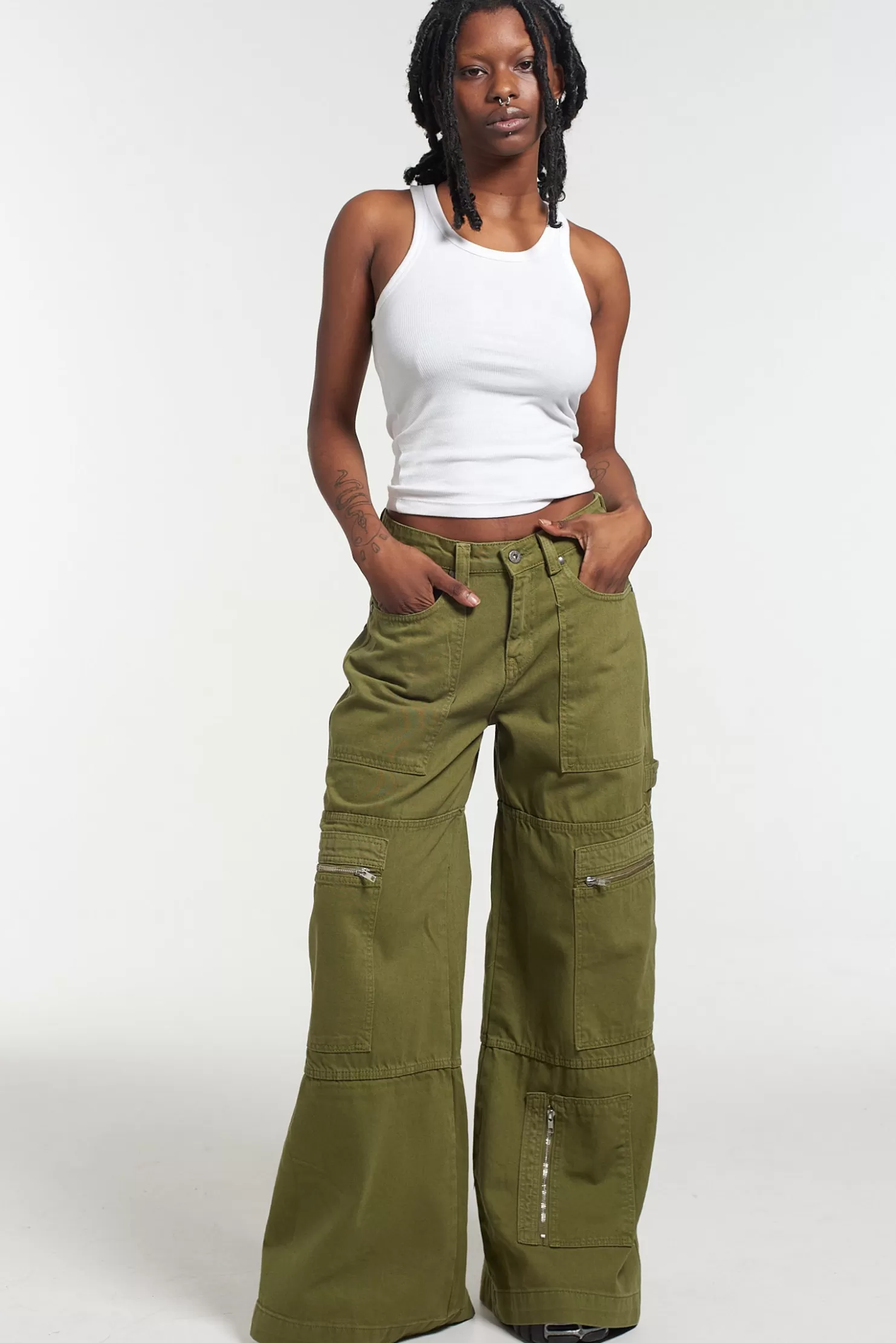 The Ragged Priest Zip Sweeper Jean - -Women Jeans