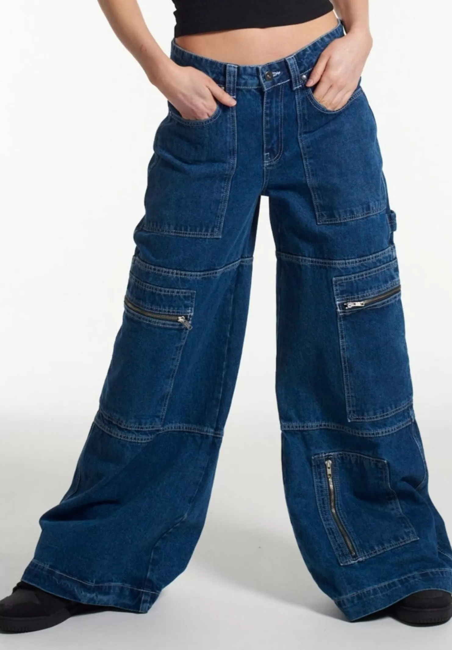 The Ragged Priest Zip Sweeper Jean - -Women Jeans