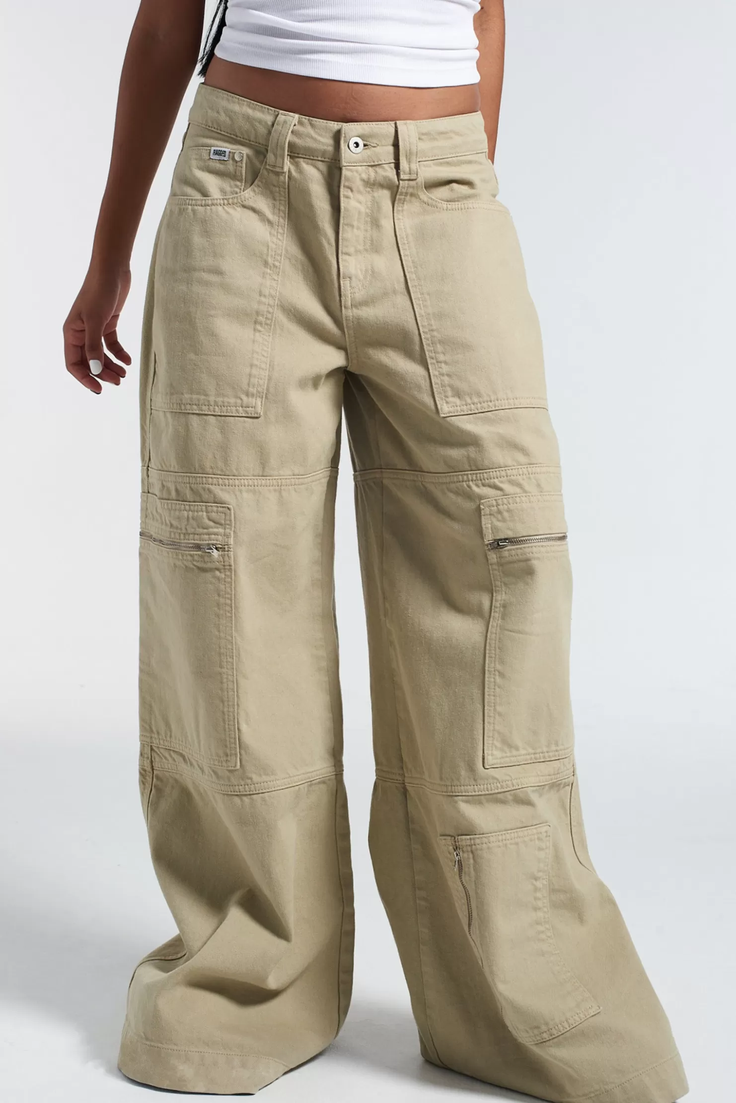The Ragged Priest Zip Sweeper Jean - -Women Jeans