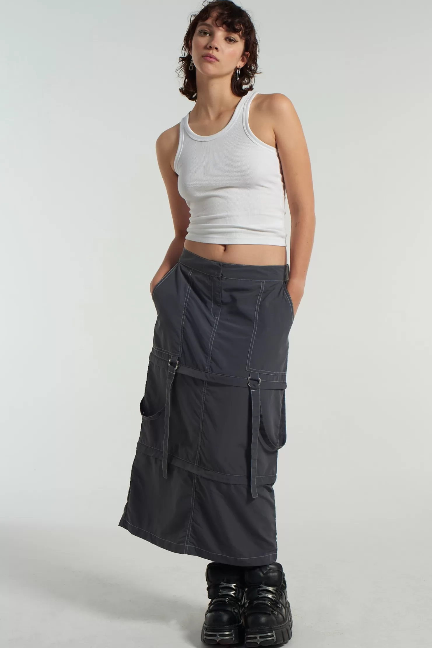 The Ragged Priest Zip-Off Parachute Skirt-Women Skirts & Shorts