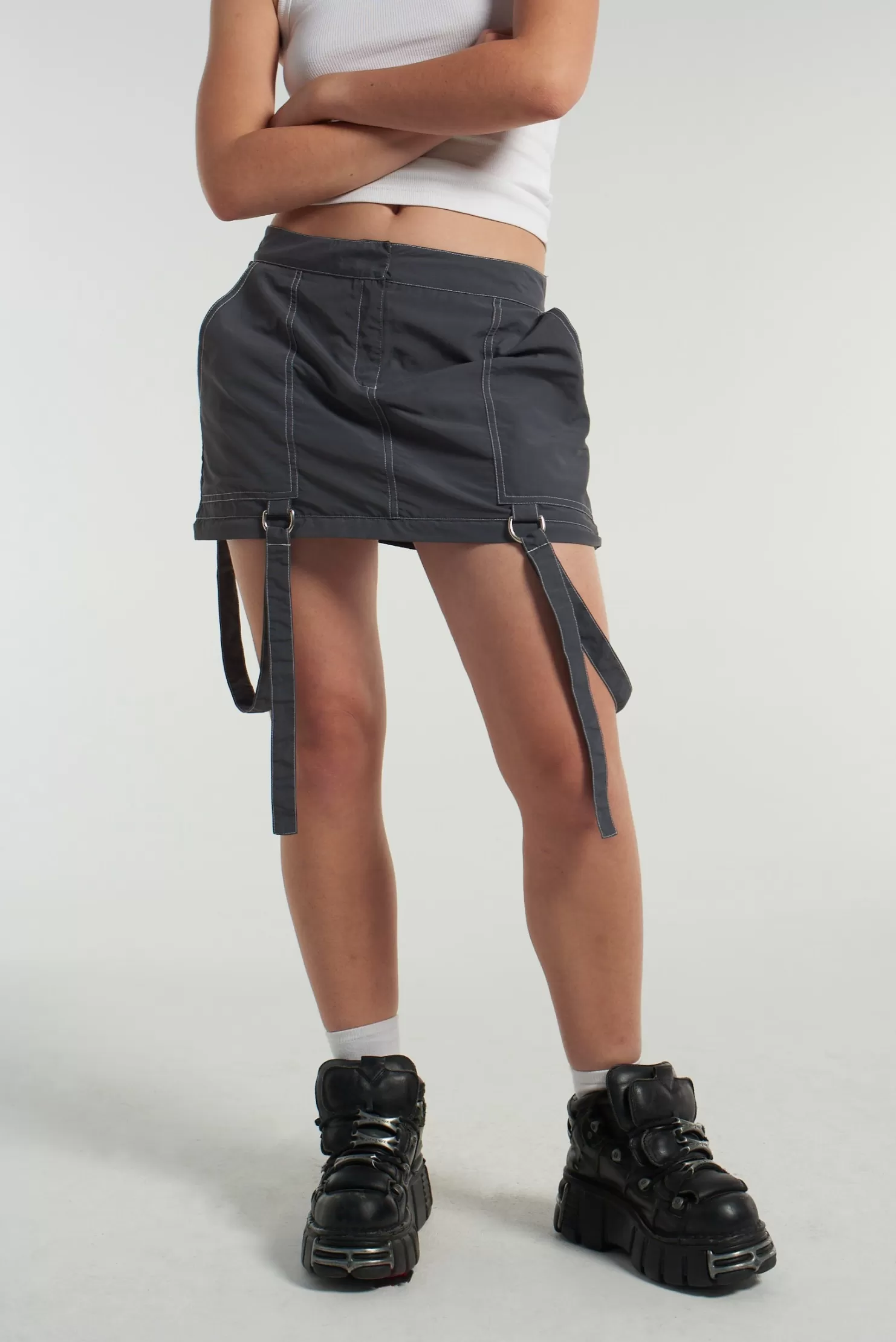 The Ragged Priest Zip-Off Parachute Skirt-Women Skirts & Shorts